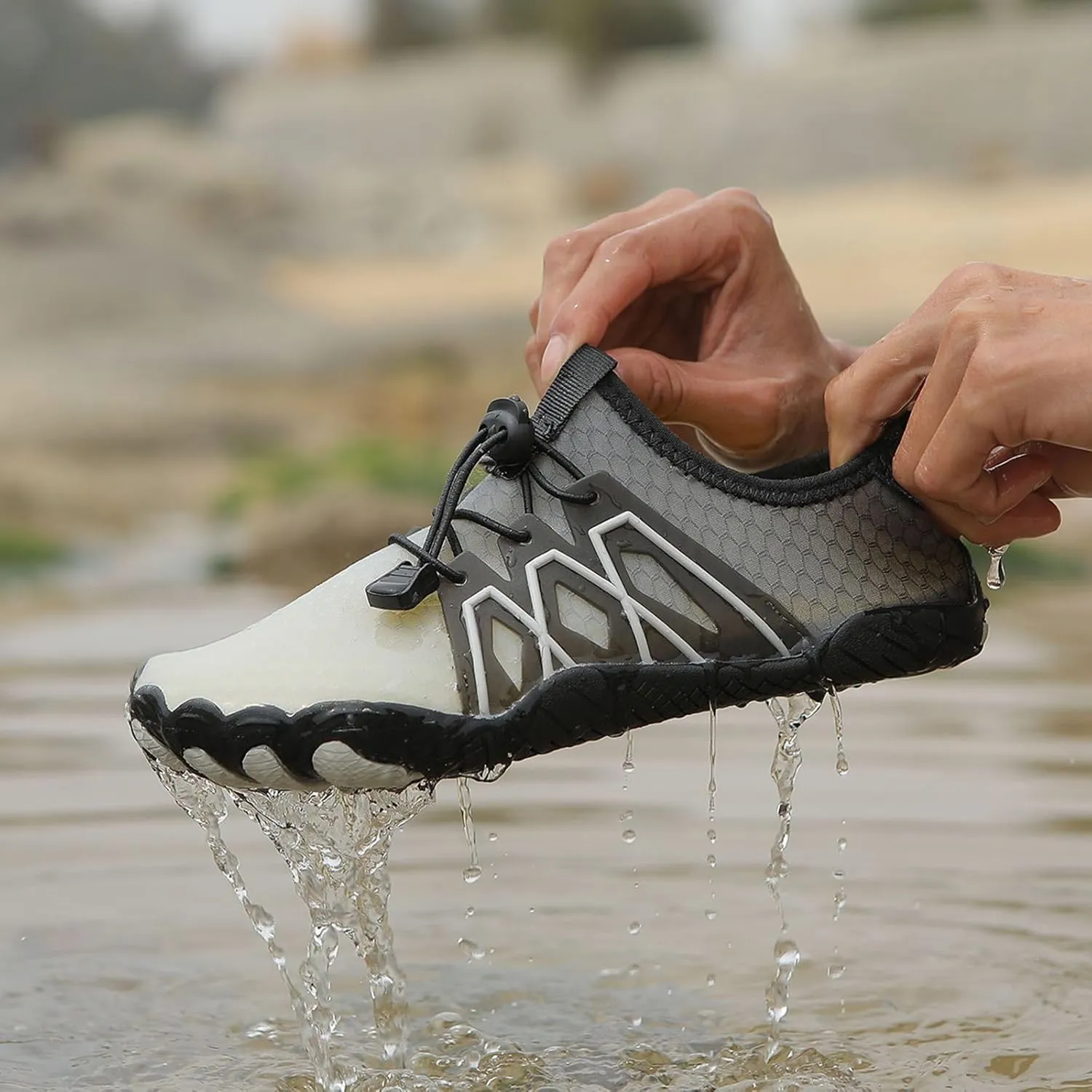 Athletic Hiking Water Shoes Womens Mens Lightweight Hike Barefoot Footwear Barefoot Water Hiking Shoe Wide Toe Box Sneakers Healthy & Non-Slip Barefoot Shoes Unisex Gym Workout Running Shoe