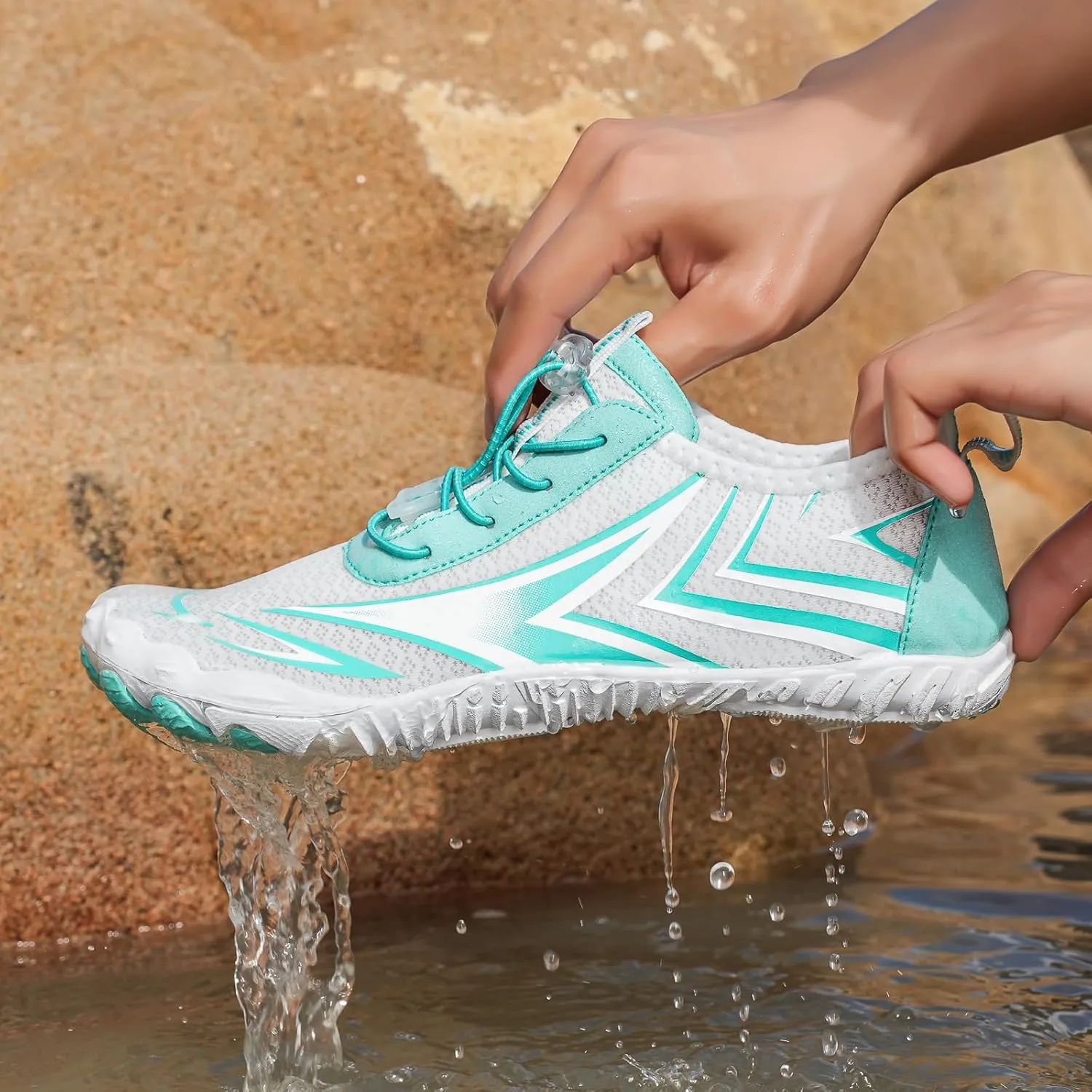 Orthotic Water Shoes with Arch Support for Women Wide Width Hiking Shoes Women Waterproof Lightweight Wide Toe Running Shoe Boots Sneakers for Walking Beach Hiking Drifting Wading Barefoot Footwear