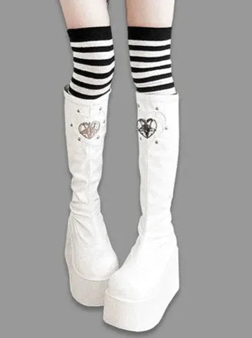 Sauron's Boots Eye Punk Round Platform Toe